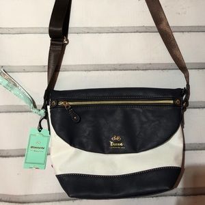 Donna Bianchi Crossbody Adjustable Navy Bag New